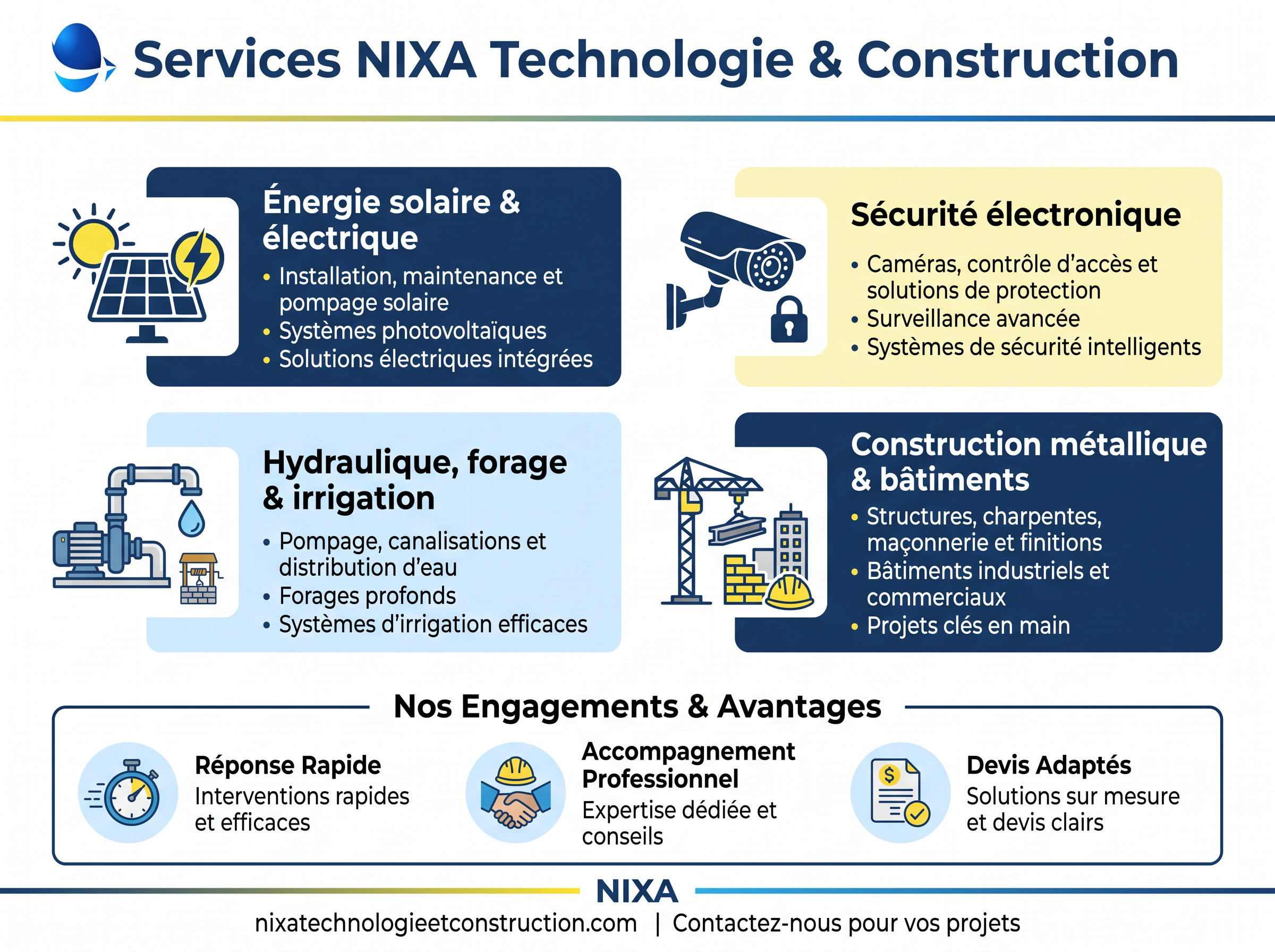 Infographie des services NIXA
